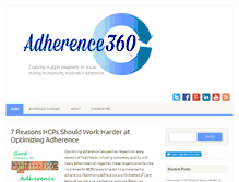 Tablet Screenshot of adherence360.com
